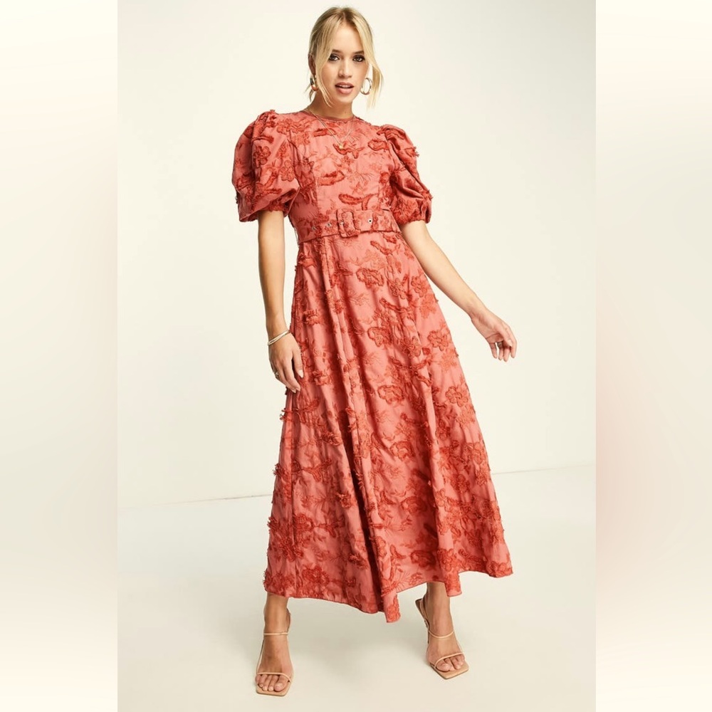 ASOS DESIGN Floral Embroidered Dress